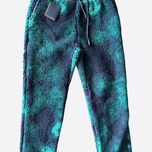 Louis Vuitton Green Camouflage Monogram Fleece Sweatpants